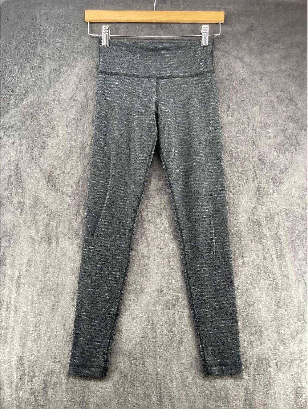 Lululemon Align Leggings Women’s Size 4 Gray Heathered High Rise Yoga Pants